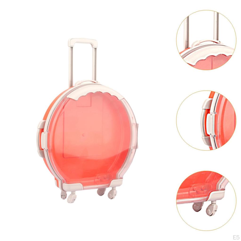 Adorable Doll Travel Case for 18" - Miniature Suitcase with Openable Design