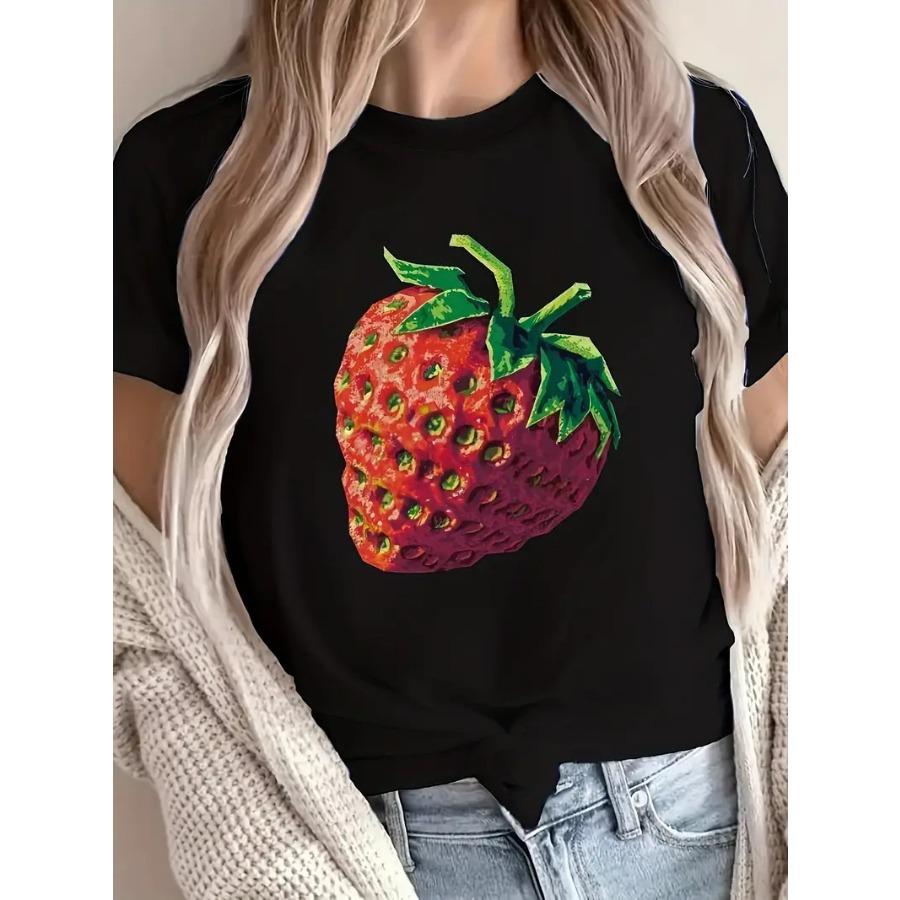 Casual Short Sleeved Printed Fashionable Oversized Cotton 3D Top Pattern T-shirt for Men Comfortable Summer Round Neck