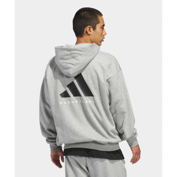 Adidas Basketball Loose Fit Hooded Zip Sports Jacket Unisex Jackets KB7562