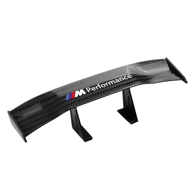 1pcs Carbon Fiber Car Mini Racing Rear Small Wing Spoiler For BMW X3 X5 M5 M3 E46 E90 E60 F10 E39 F30 E36 G30 E87 E70 E91 E30