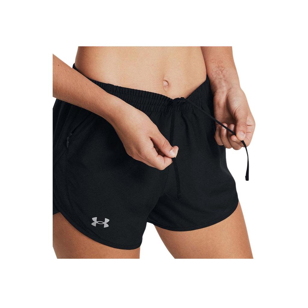 Under Armour Loose Fit Elastic Pattern Printed Straight Leg Sports Shorts Women shorts Black 1382438-001