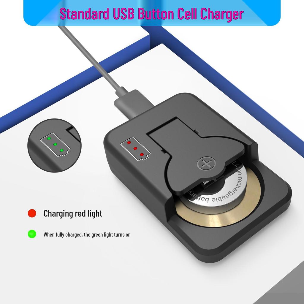 Universal Button Battery Charger for LIR2032/1632/2450 4.2V