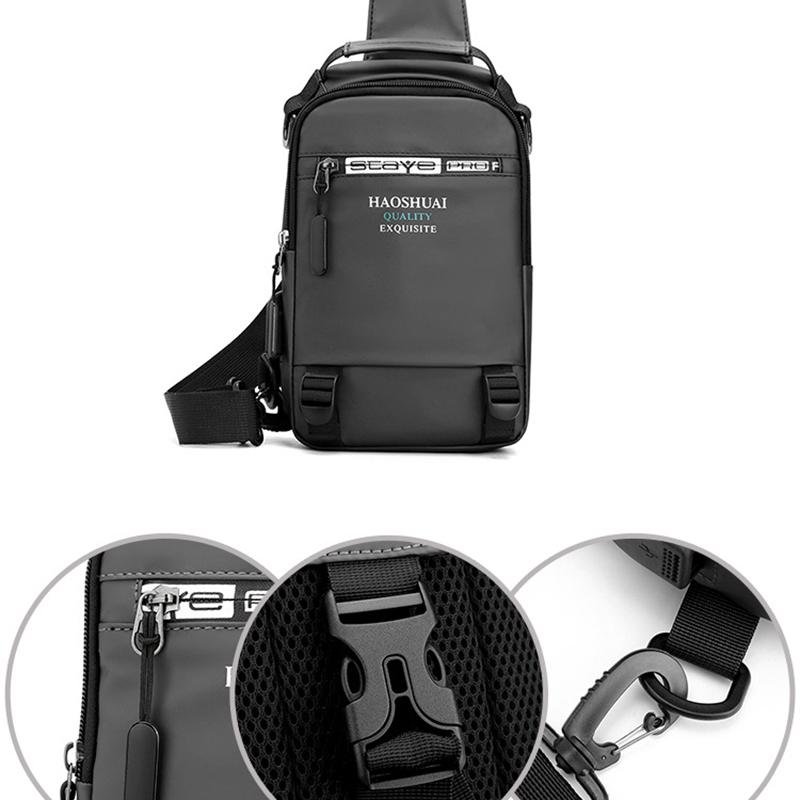 Men Nylon Rucksack Knapsack Messenger Chest Bags Waterproof Travel Military Male Handbag Sling Cross Body Daypack Backpack Bag