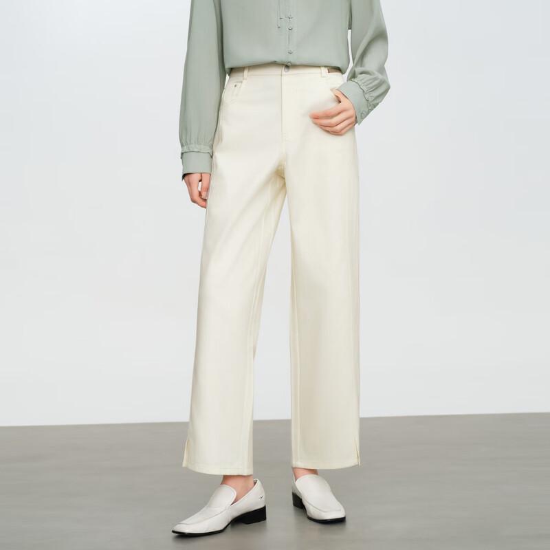 Elva' Island Women's High-Waisted Straight-Leg Trousers