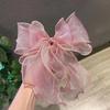Ribbon Bowknot Hair Clips Barrettes Girls Headwear Sweet Spring Clip  Women Ponytail