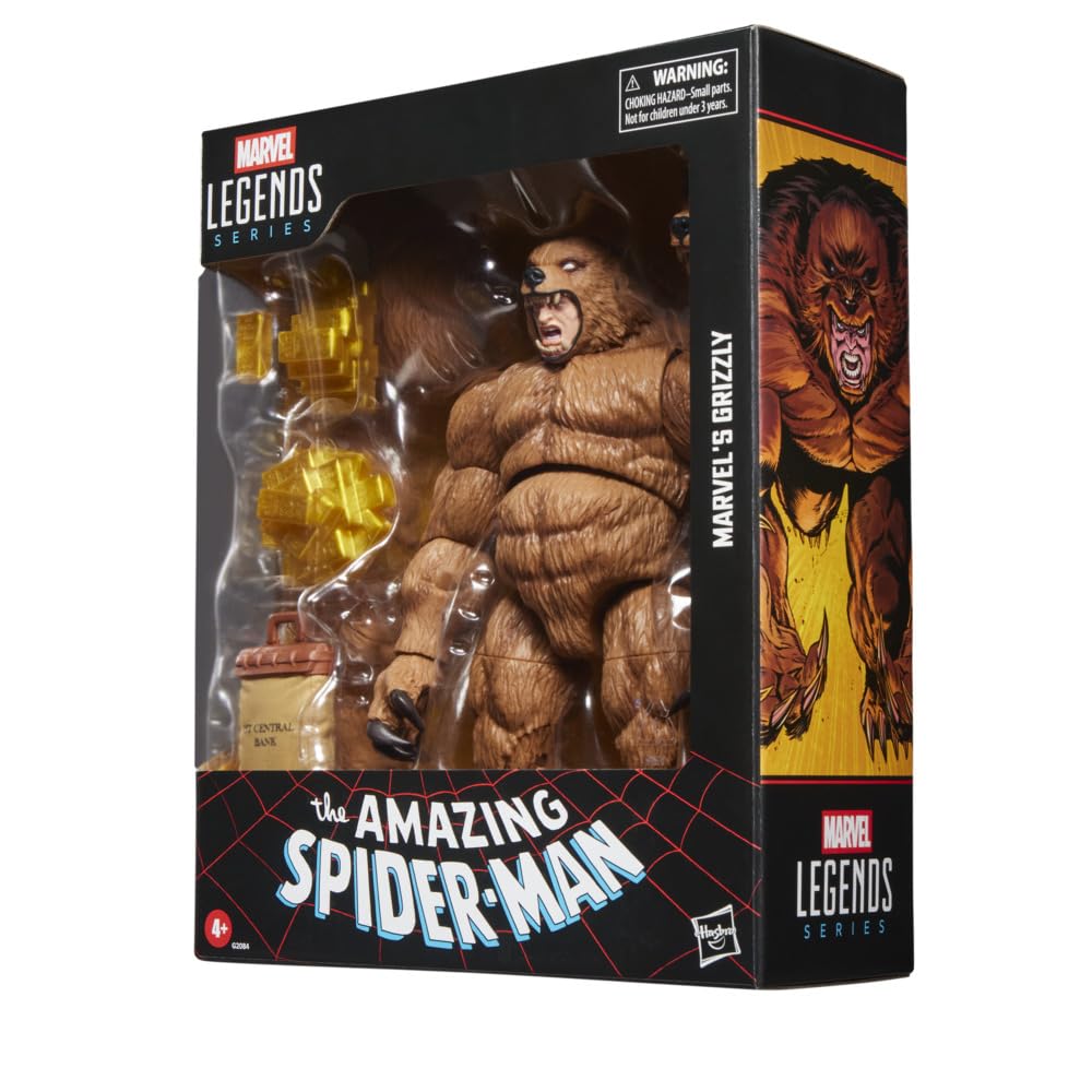 Hasbro Marvel Legends Series Amazing Spider-Man Grizzly Action Figure 6-Inch Collector's Edition Based on Marvel Comics G2084
