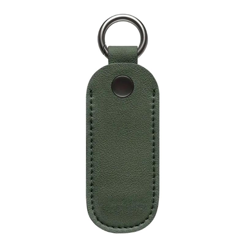 Leather U Disk Pouch Key Ring Holder Usb Flash Drive Storage Bag Pendrive Protective Cover Memory Stick Case