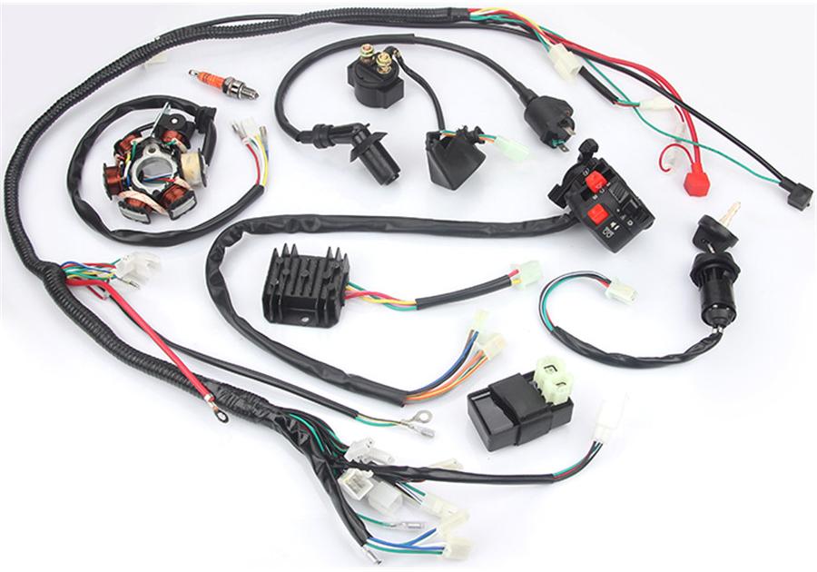 Wiring Harness For GY6 125cc 150cc ATV / QUAD Motor Parts Replacement Repair Work