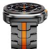MEN Stainless Steel Strap for Samsung Galaxy Ultra Black Orange Wristband for SAMSUNG GALAXY ULTRA Luxury Metal Link Bracelet
