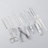19Pcs Stainless Steel Manicure Kits Home Nail Care Kit Fashion Nail Clippers Set  Men/Women