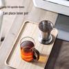 Office Tea Mug with Walnut Wood Handle and Glass Infuser