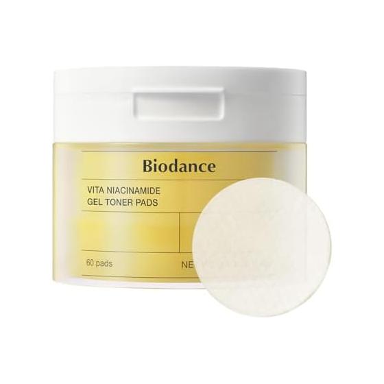 Biodance [Biodance] Vita гелевые тонер-пэды (60 штук) | Осветление | Глутатион | Ниацинамид | Выравнивание тона | Салфетка для протирания | Локальная маска | Точечная маска