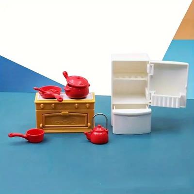 1/12 Puppenhaus Möbelset Miniatur Puppenhaus Wald Familie Montessori Küche Komplett mit Spielküchenzubehör