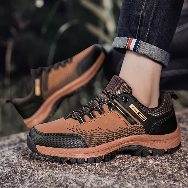 Men's Outdoor Mountaineering Shoes Casual Sneaker Men's Anti Slip Leisure Versatile Hiking Shoes