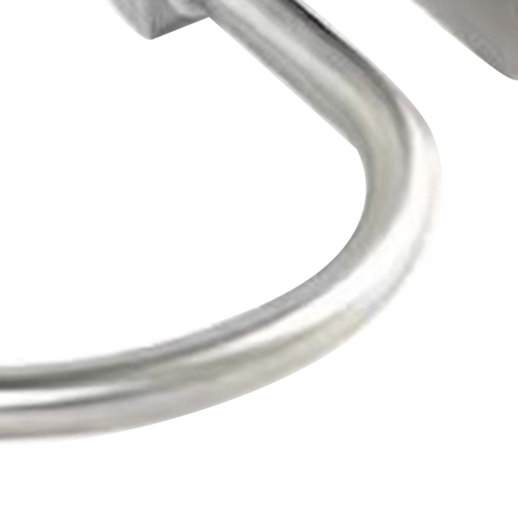 Towel Ring Stainless Steel Wall Mount Punch Free Installation Modern Oval Towel Holder Silver