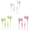 1/2/3/4Pcs Universal 3.5mm Wired Headphones Sport Earbuds with Bass Phone Earphones Stereo Headset with Mic Volume Control