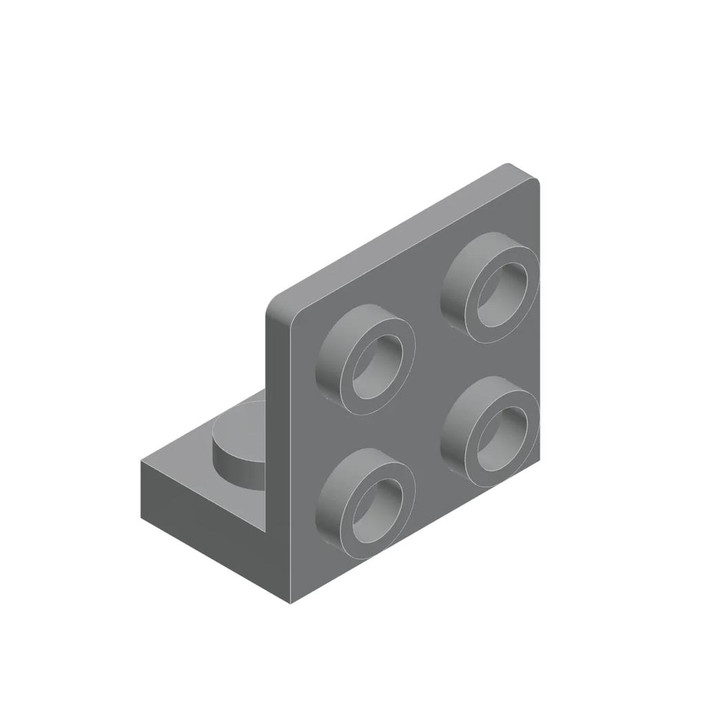 100pcs 99207 Bracket 1 X 2 - 2 X 2 Inverted Bricks Collections Bulk Modular GBC Toys For Technical MOC DIY Buildings Blocks