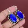 Lapis Lazuli Gemstone Earring 925 Sterling Silver Earring Handmade Earring Very Pretty Lapis Lazuli Jewelry Gifts For Mom Birthstone Earring