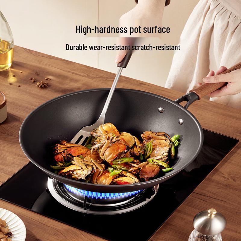 COOKER KING Titanium Forged Wrought Iron Wok