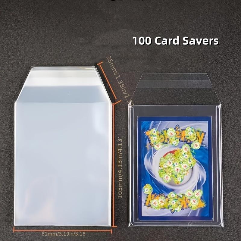 100-Top Load Card Sleeves Super Protective Professional Collector, Acid-Free Transparent Re-Sealable Penny Sleeve for Sports and Game Cards