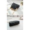 Single Shoulder Bag Diamond Lattice Embroidery Messenger Bag For Women Female Keys Coin Purse Pu Mini Handbag