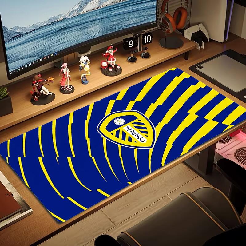 Leeds United Mauspad Großes Gaming-Tischkissen Rutschfestes Laptop-Tablet Großes Mauspade XXL Matte Mini-PC Spielmatte Mit Schlosskante_xia