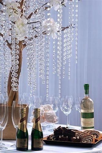 Crystal Garland 100 , Transparent, 1 Piece