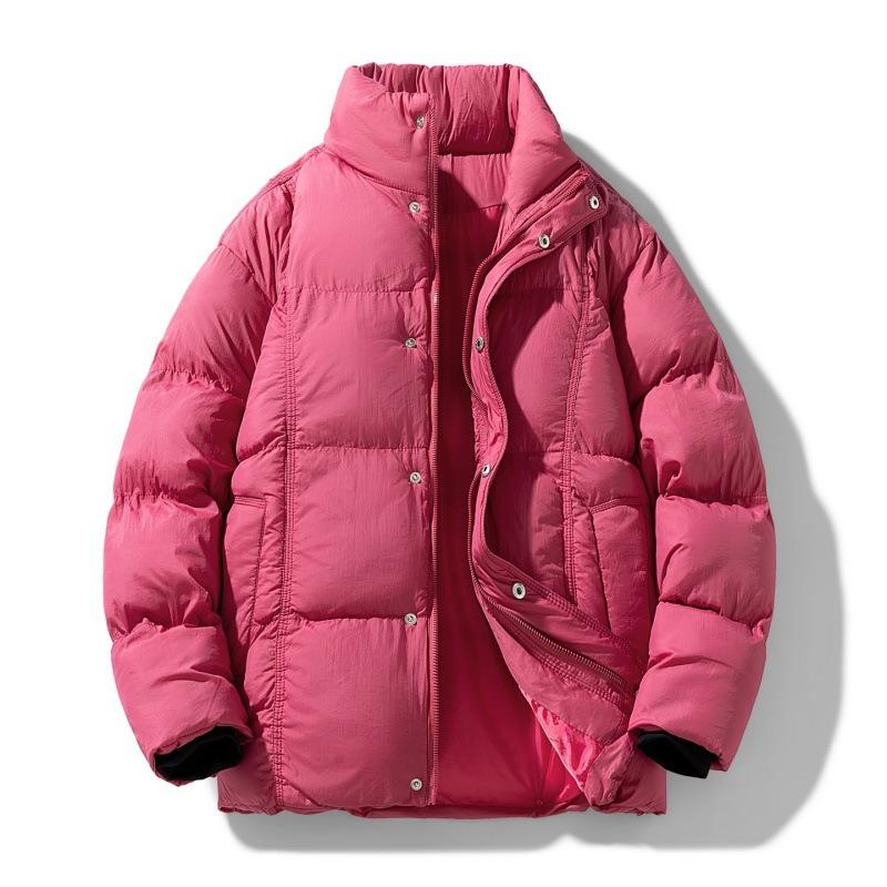 Winter Men Women Outdoor Leisure Warm Cotton Stand Collar Parka Jacket Men Autumn Windbreak Cotton Parka Jacket Male Coat