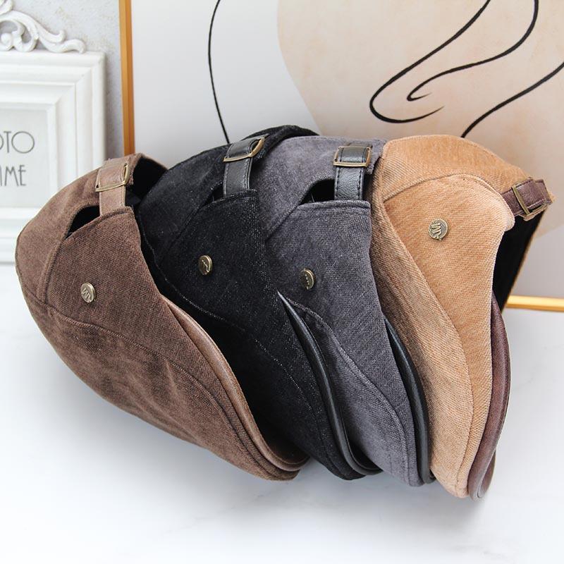 Autumn and Winter Versatile Boys and Girls Forward Hat Retro British Adjustable Rear Buckle Shows Face Small Outdoor Street Shooting Newsboy Hat