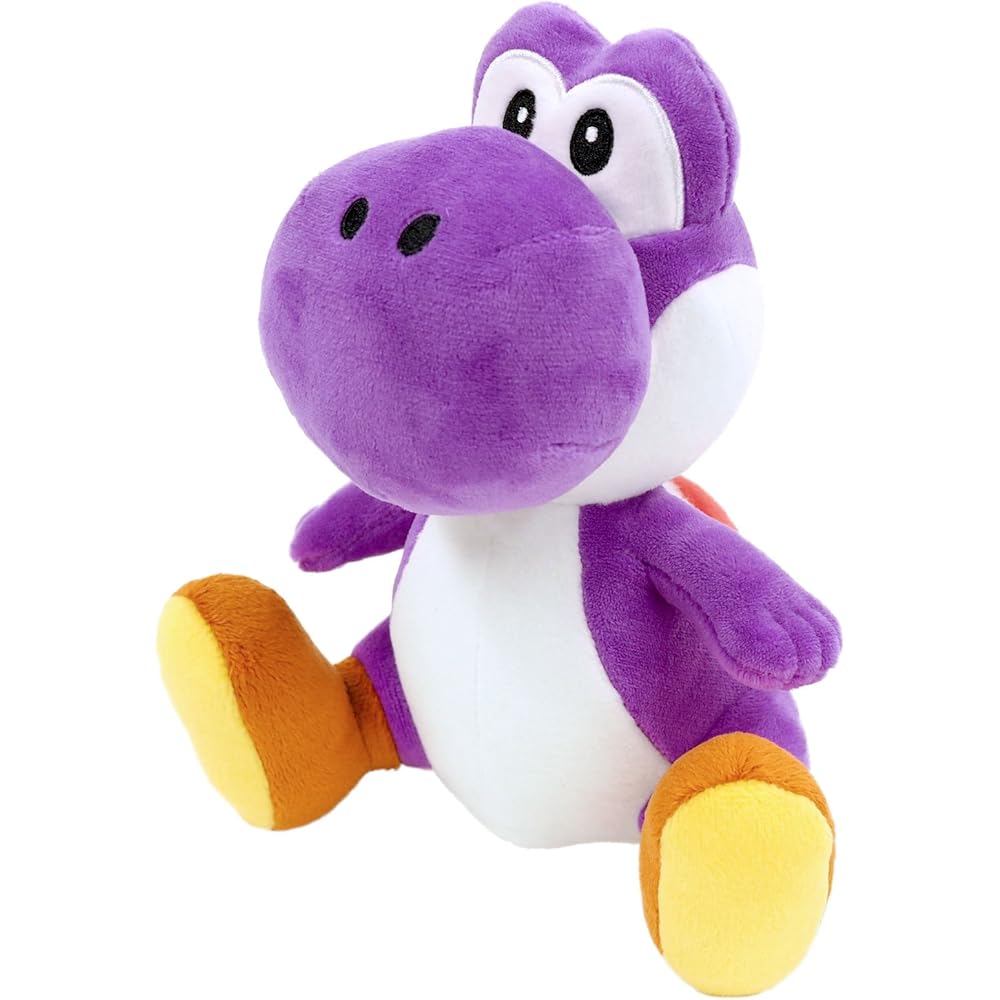 Sanei Boeki Super Mario All Star Collection Purple Yoshi Plush Toy 20cm x 15.5cm x 13.5cm
