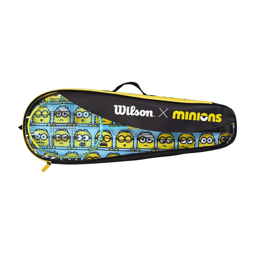Wilson Badminton Racket MINIONS 2.0 BADMINTON SET (Minions 2.0 Badminton Set) Grip Size 4 Blue/Yellow WR105610F2