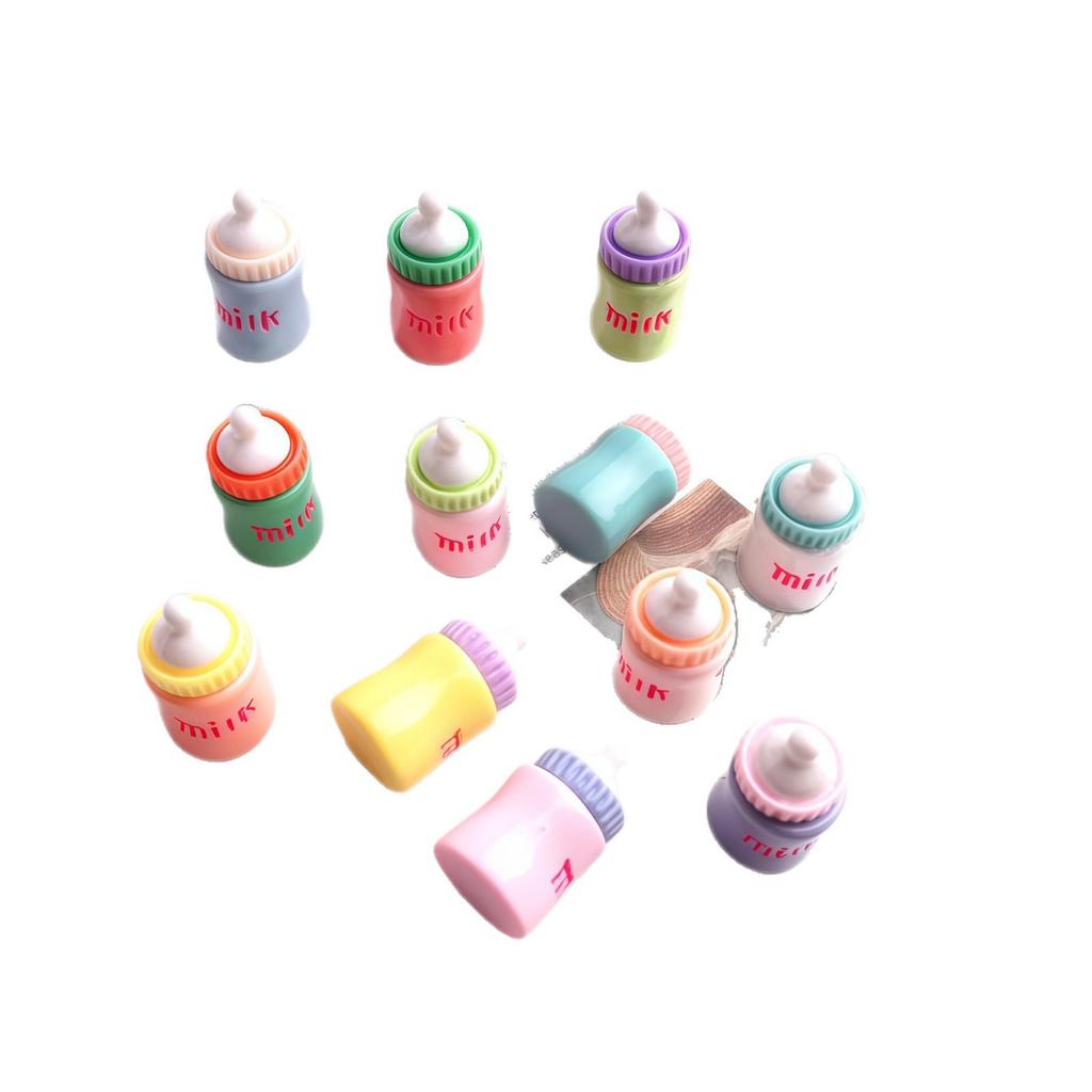 3D Resin Macaron Color Milk Bottle for DIY Jewelry