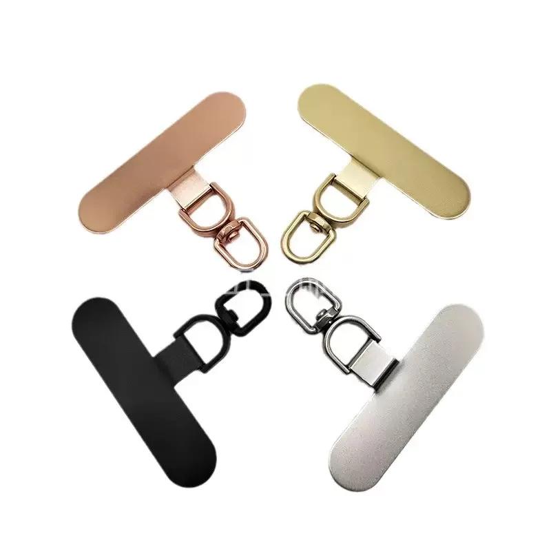 Steel Phone Lanyard Gasket Patch Anti-lost Anti Fall Mobile Phone Rope Card Metal Clip Strap Hang Cord Tab Accessories