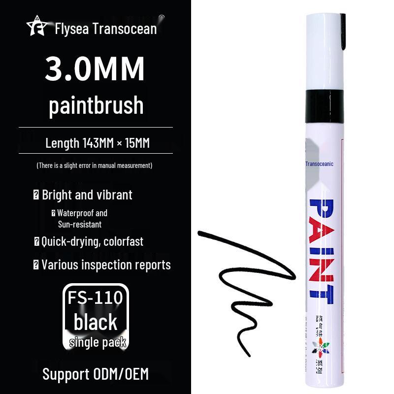 Low Odor White Oil-Based Paint Marker for Tires, Furniture, and Tiles