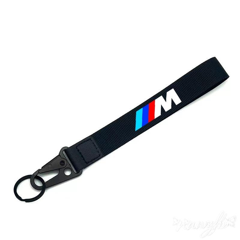 Car Keychain Key Tag Lanyard For BMW M E46 E90 E60 F30 E39 E36 F20 G30 G20 E87 E92 Auto Key Sticker Accessories Nylon Keyring blcp03