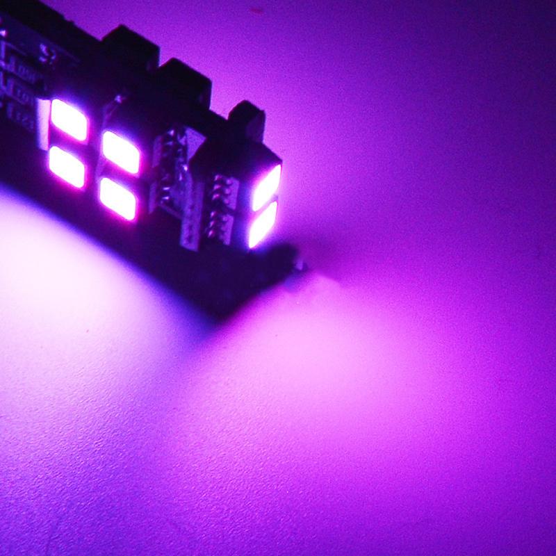 2Pcs Rgb T10 W5W 3535 10Smd For Car Led Marker Lamp Position Light With Remote