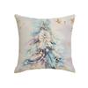 Christmas Pillow Cover Linen Double-sided Printed Snowman Decoration Sofa Pillow Cover Home Cushion Cover