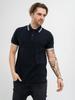 Jigga Wear Classic Stripe Men's Black Short Sleeve Polo Shirt M