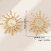 Personalized design sense premium sun stud earrings retro fashion sun flower earrings