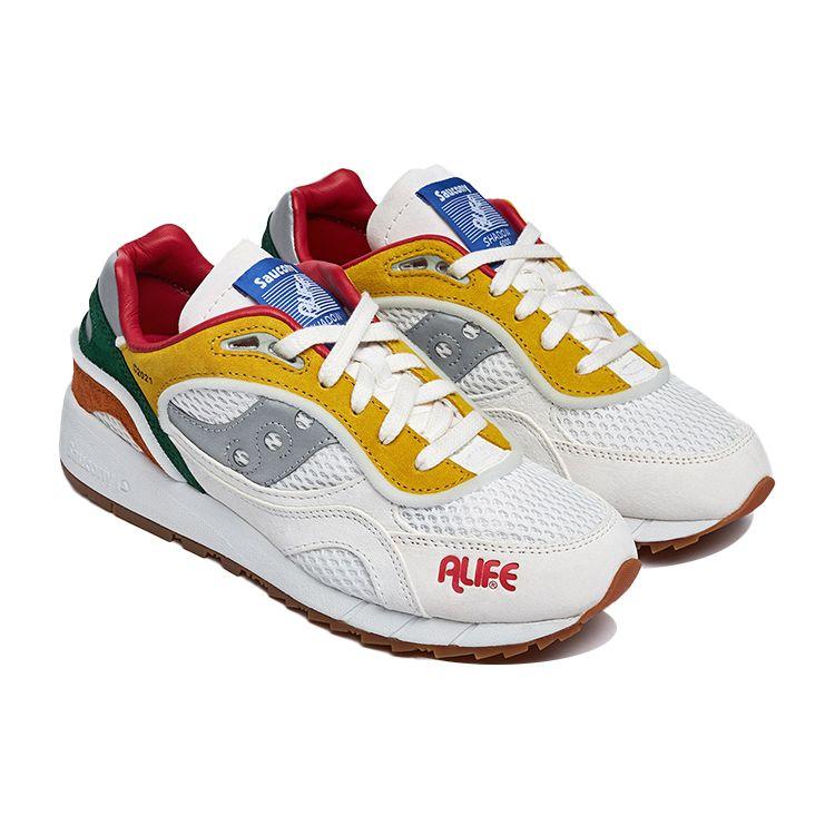 ALIFE X Saucony Shadow 6000 NYC Subway Maps Unisex Sneakers White Multi-Color S70679-1
