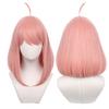 LVMEY Anime Character Anya Cosplay Wig Anya Forger Pink Short Disguise Costume Heat Resistant Wig Cosplay Accessories Wig Halloween Christmas School
