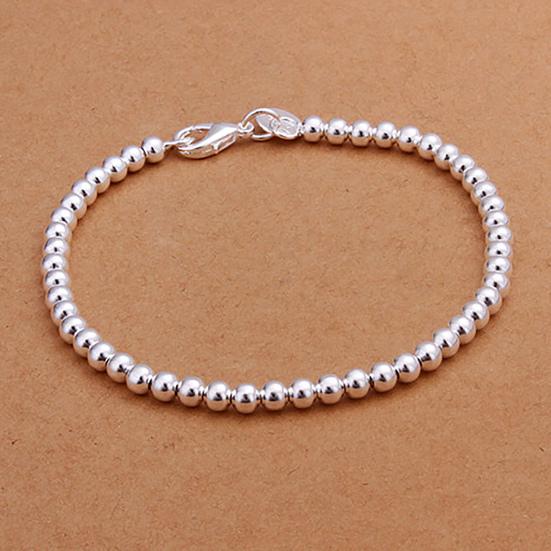 Bracelet Silver Plated Pretty Women Hand Chain with Lobster Clasp for Birthday