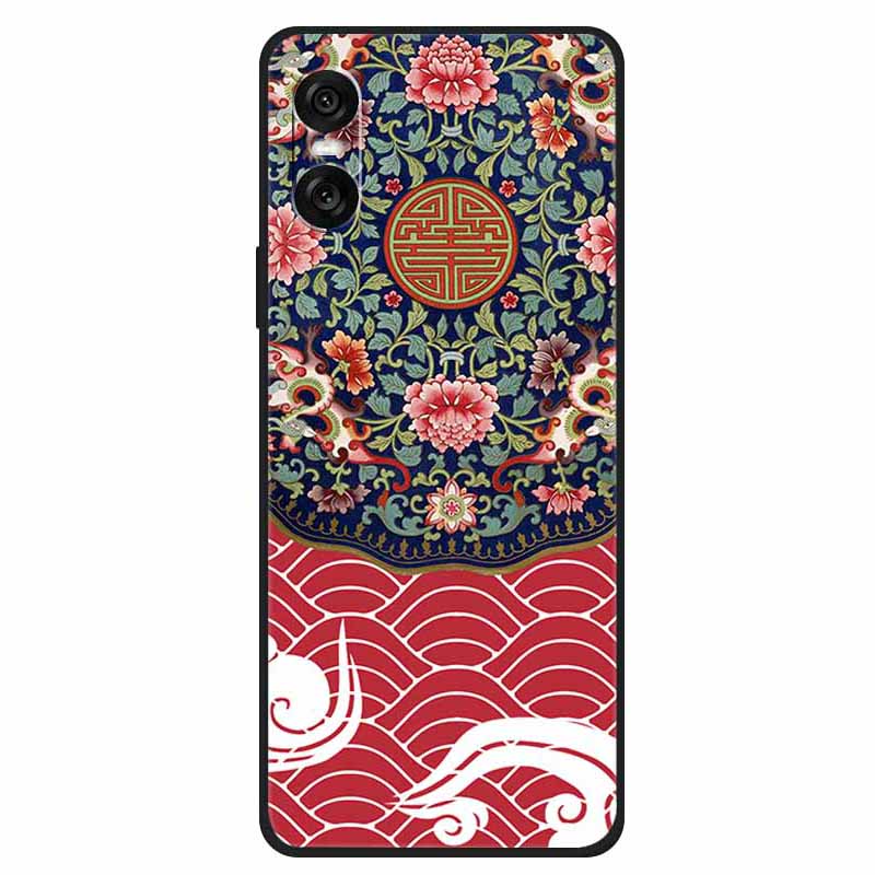 Etui na Sony Xperia 10 VI Unikalny Wzór Drukowany TPU Odporny na Upadki Pokrowiec na Telefon