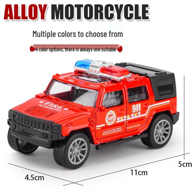 Children's Alloy Off-Road Pull-Back Toy Car - Educational Gift