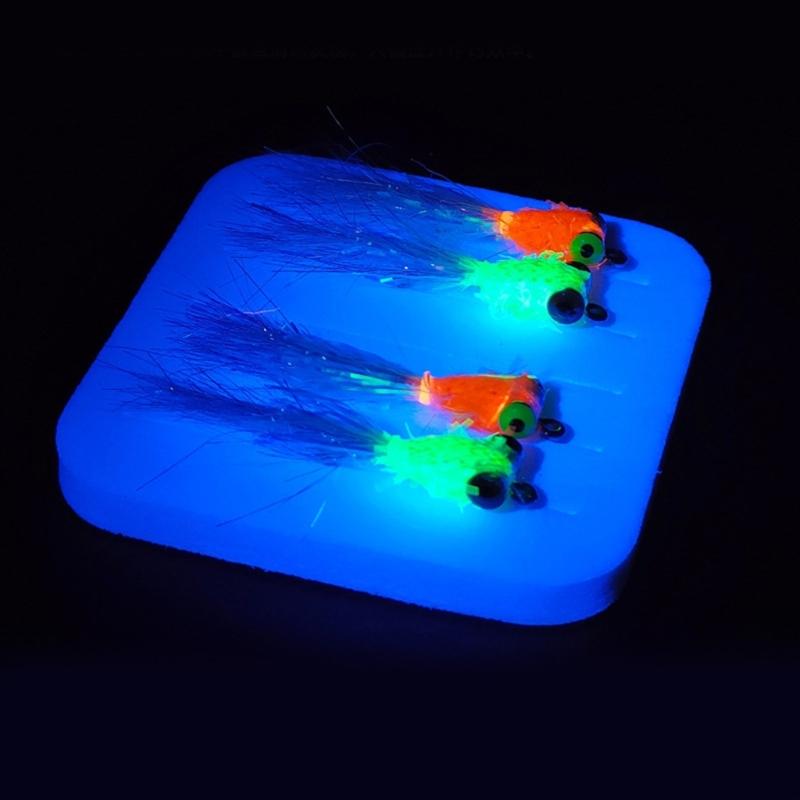 Carbon Fiber Fly Fishing Lures Realistic Hair Tail Lures With 3D Eyes & Sharply Hook For Basses Trouts & Saltwater Fish