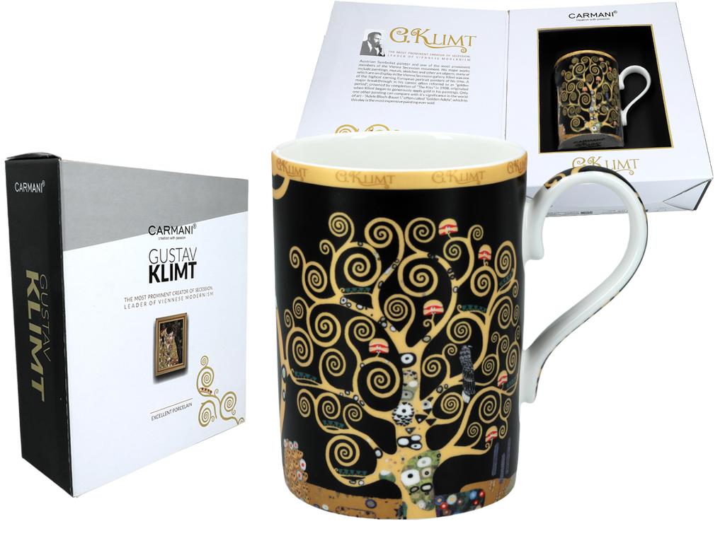 Porcelain Mug Gustav Klimt Tree of Life Art Design For a Gift