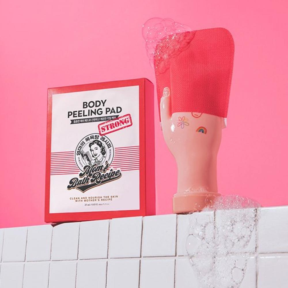 Mom S Bath Recipe Body Peeling Pad Strong 8 SheetS