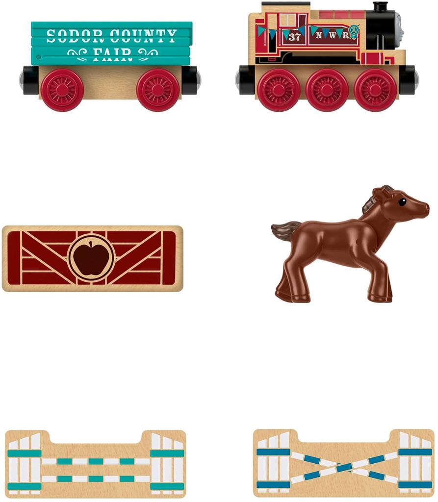 Thomas the Tank Engine Wooden Rail Series Rosie and Reward Pony FHM67