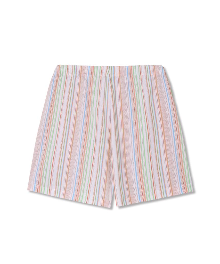 Michikoleondeonkosino Lazy One-Mile Shorts Red Green Stripe