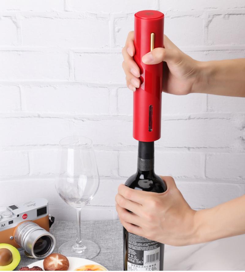Wiederverwendbarer Elektrischer Weinöffner Kabelloser Korkenzieher Blatt Blatt Weinöffner USB Weinöffner für Küche Zuhause | Öffner